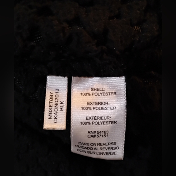 Calvin Klein Size Medium Women's Textured Very Classy Zip Up Sweater - Picture 6 of 6